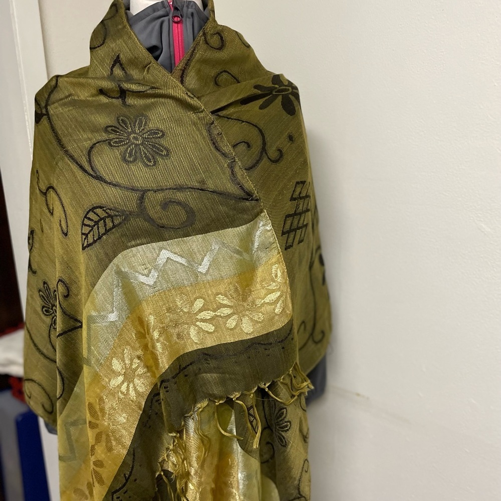 COPY - Women’s Scarf Olive , Yellow Scarf